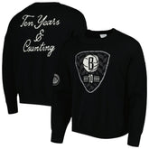 Brooklyn Nets AUTHMADE 10th Anniversary Pullover Sweater Black - NBA