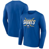 Buffalo Sabres Covert Logo Long Sleeve T-Shirt - Royal - NHL