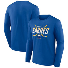 Buffalo Sabres Covert Logo Long Sleeve T-Shirt - Royal - NHL