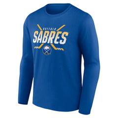 Buffalo Sabres Covert Logo Long Sleeve T-Shirt - Royal - NHL