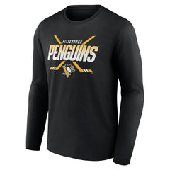 Pittsburgh Penguins Team Covert Long Sleeve T-Shirt - Black - NHL