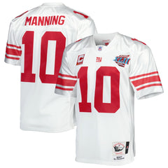 Eli Manning New York Giants 2007 Authentic Throwback Retired Player Jersey White | Mitchell & Ness