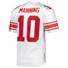 Eli Manning New York Giants 2007 Authentic Throwback Retired Player Jersey White | Mitchell & Ness