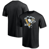 Pittsburgh Penguins Snow Logo T-Shirt - Black - NHL