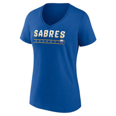 Buffalo Sabres Women's Primary Play V-Neck T-Shirt - Royal - NHL