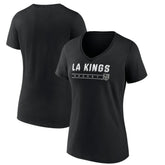 Los Angeles Kings Women's Primary Play V-Neck T-Shirt - Black - NHL