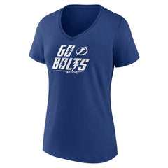 Tampa Bay Lightning Women's Active Edge V-Neck T-Shirt - Blue - NHL