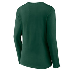 Minnesota Wild Women's Forge Long Sleeve V-Neck T-Shirt - Green - NHL