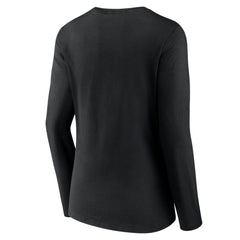 San Jose Sharks Women's Forge Long Sleeve V-Neck T-Shirt - Black - NHL