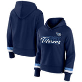 Tennessee Titans Women's Over Under Pullover Hoodie Navy | Fanatics