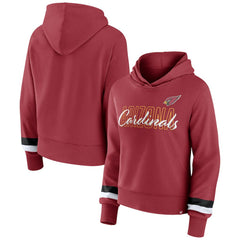 Arizona Cardinals Women's Over Under Pullover Hoodie Cardinal | Fanatics