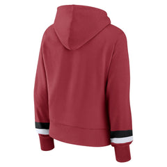 Arizona Cardinals Women's Over Under Pullover Hoodie Cardinal | Fanatics