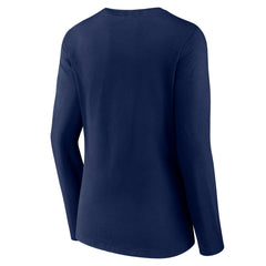 Tennessee Titans Women's Wordmark Long Sleeve V-Neck T-Shirt Navy | Fanatics