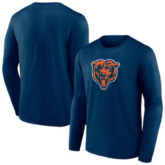 Chicago Bears Primary Team Logo Long Sleeve T-Shirt Navy | NFL