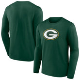 Green Bay Packers Primary Team Logo Long Sleeve T-Shirt Green | NFL
