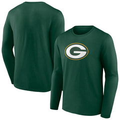 Green Bay Packers Primary Team Logo Long Sleeve T-Shirt Green | NFL