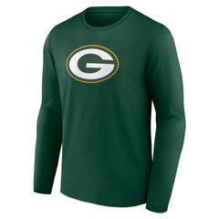 Green Bay Packers Primary Team Logo Long Sleeve T-Shirt Green | NFL
