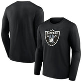 Las Vegas Raiders Primary Team Logo Long Sleeve T-Shirt Black | NFL