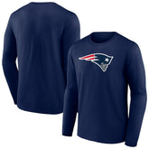 New England Patriots Primary Team Logo Long Sleeve T-Shirt Navy | NFL
