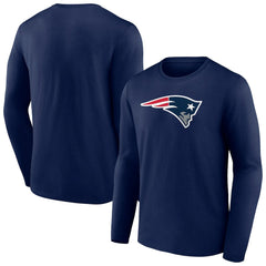 New England Patriots Primary Team Logo Long Sleeve T-Shirt Navy | NFL