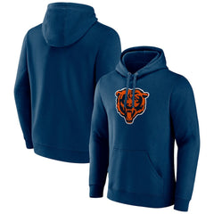 Chicago Bears Primary Team Logo Fitted Pullover Hoodie Navy | NFL