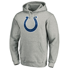 Indianapolis Colts Primary Team Logo Fitted Pullover Hoodie Heather Gray | NFL
