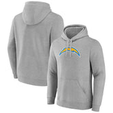 Los Angeles Chargers Primary Team Logo Fitted Pullover Hoodie Heather Gray | NFL