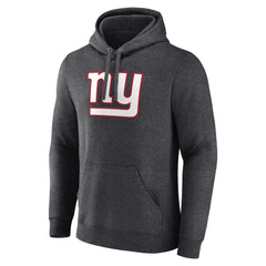 New York Giants Primary Team Logo Fitted Pullover Hoodie Charcoal | NFL