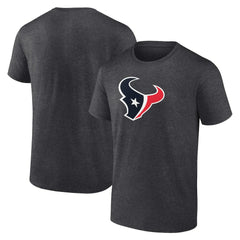 Houston Texans Primary Logo T-Shirt Heather Charcoal | Fanatics