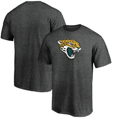 Jacksonville Jaguars Primary Logo T-Shirt Heather Charcoal | Fanatics