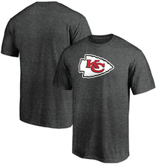 Kansas City Chiefs Primary Logo T-Shirt Heather Charcoal | Fanatics