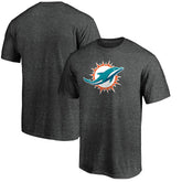 Miami Dolphins Primary Logo T-Shirt Heather Charcoal | Fanatics
