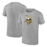 Minnesota Vikings Primary Logo T-Shirt Heather Gray | Fanatics