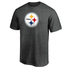 Pittsburgh Steelers Primary Logo T-Shirt Heather Charcoal | Fanatics