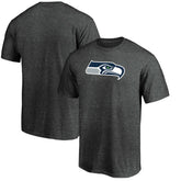 Seattle Seahawks Primary Logo T-Shirt Heather Charcoal | Fanatics