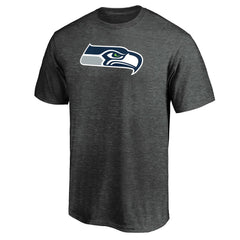 Seattle Seahawks Primary Logo T-Shirt Heather Charcoal | Fanatics