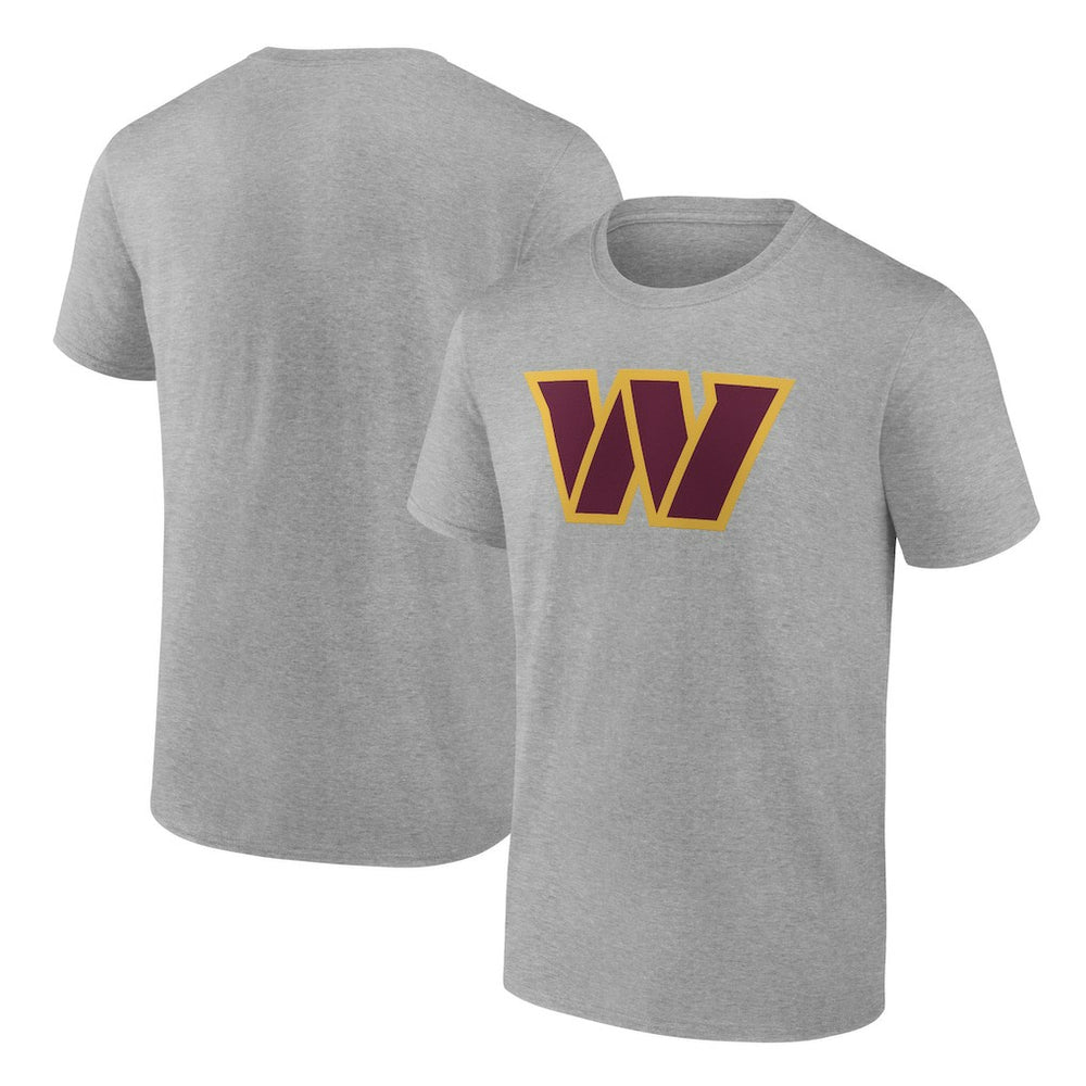 Washington Commanders Primary Logo T-Shirt Heather Gray | Fanatics