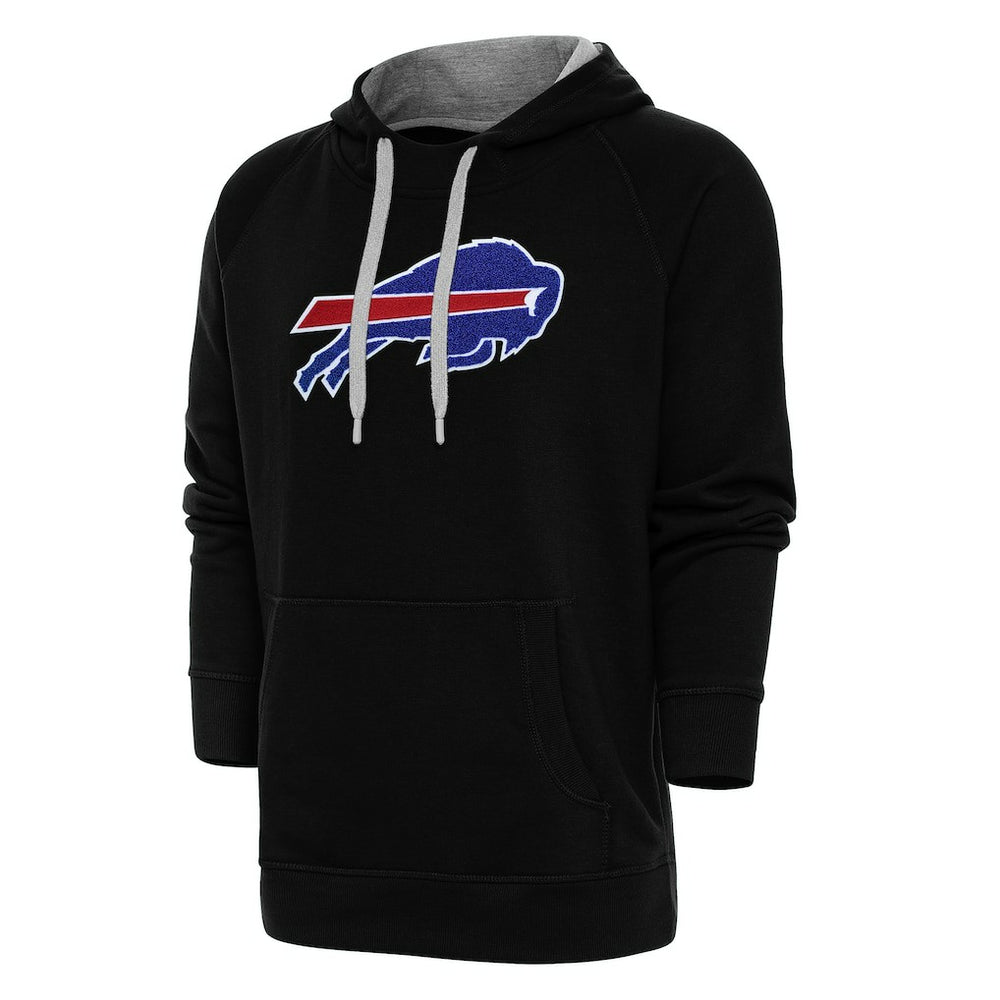 Buffalo Bills Antigua Victory Chenille Pullover Hoodie Black | NFL