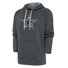 Dallas Cowboys Antigua Victory Chenille Pullover Hoodie Charcoal | NFL
