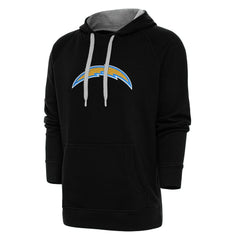 Los Angeles Chargers Antigua Victory Chenille Pullover Hoodie Black | NFL