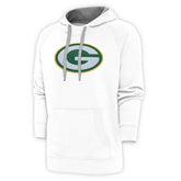 Green Bay Packers Antigua Victory Chenille Pullover Hoodie White | NFL