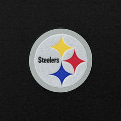 Pittsburgh Steelers Antigua Victory Chenille Pullover Hoodie Black | NFL