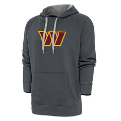 Washington Commanders Antigua Victory Chenille Pullover Hoodie Charcoal | NFL