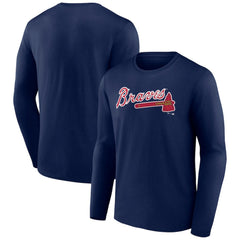 Atlanta Braves Wordmark Long Sleeve T-Shirt - MLB