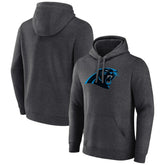 Carolina Panthers Primary Team Logo Fitted Pullover Hoodie Charcoal | NFL
