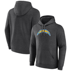 Los Angeles Chargers Primary Team Logo Fitted Pullover Hoodie Charcoal | NFL
