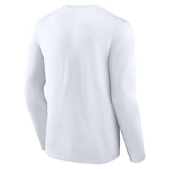 Detroit Lions Logo Team Lockup Long Sleeve T-Shirt White | NFL