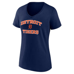 Detroit Tigers Women's Heart and Soul V-Neck T-Shirt - MLB