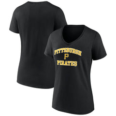 Pittsburgh Pirates Women's Heart and Soul V-Neck T-Shirt - MLB