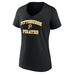 Pittsburgh Pirates Women's Heart and Soul V-Neck T-Shirt - MLB